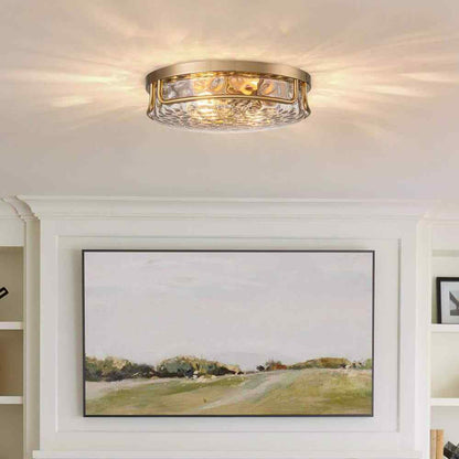 EDISLIVE Calliope 12.79 in. 2-Light Bronze Flush Mount Ceiling Lights