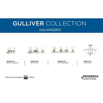 Progress Lighting Gulliver Coastal Semi-Flush Convertible Flush Mount