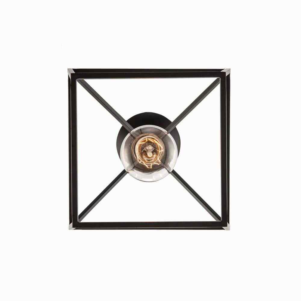 Home Decorators Weyburn 1-Light Black and Gold Farmhouse Mini Pendant Light
