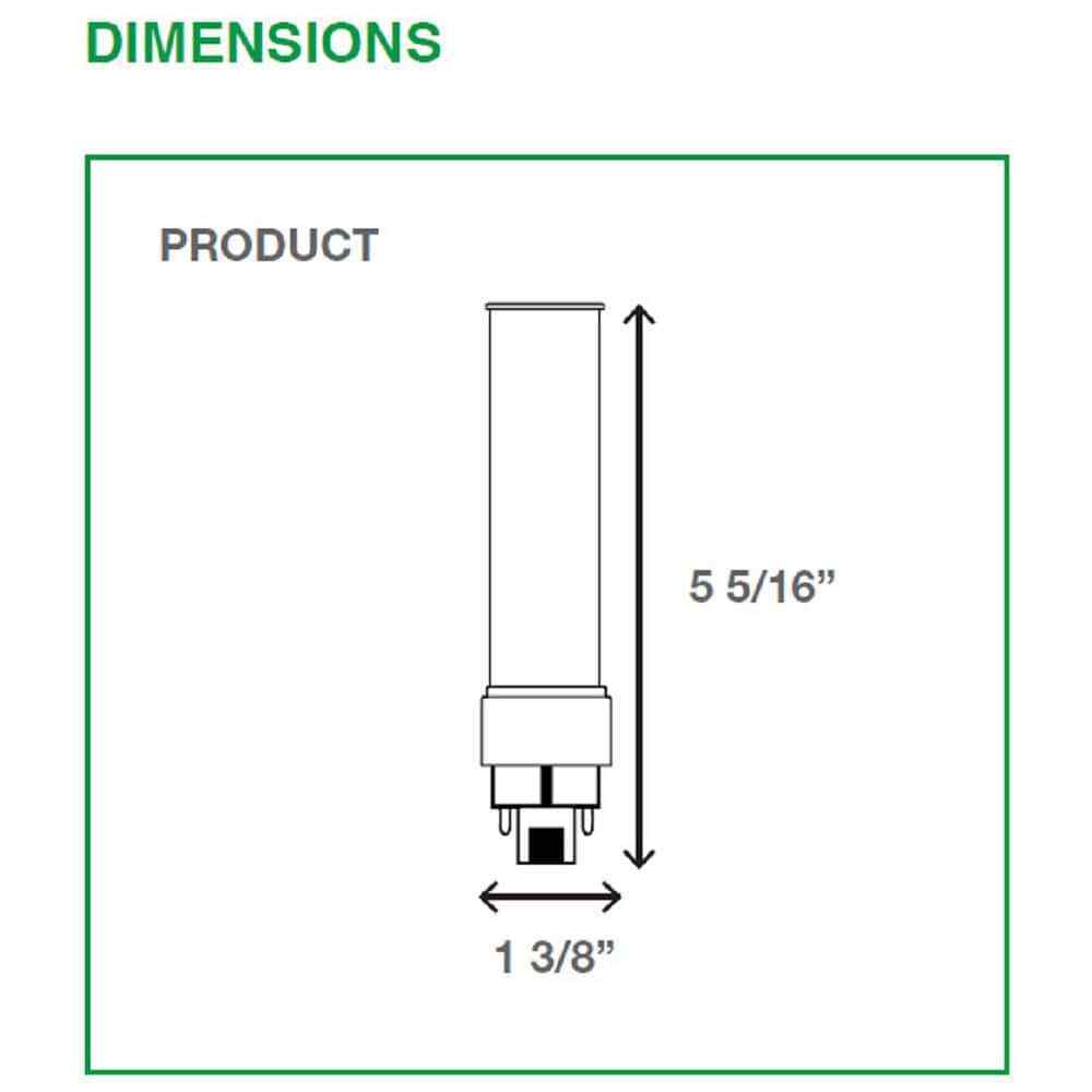 Simply Conserve 18W Equivalent CFLNI Horizontal G24Q PL LED Light Bulb 20-Pack