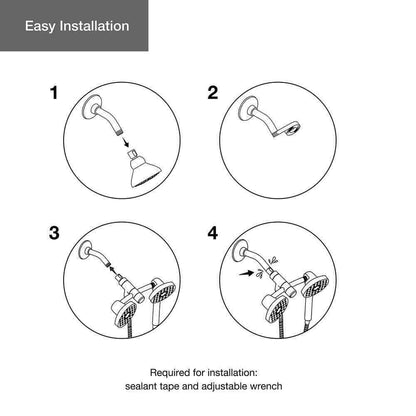 KOHLER Awaken 3-Spray 5 in. Dual Wall Mount Shower Head in Polished Chrome
