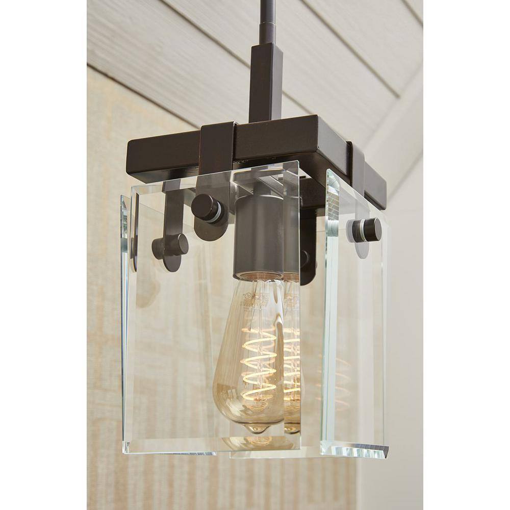 Progress Lighting Glayse Collection 1-Light Antique Bronze Pendant P500073-020