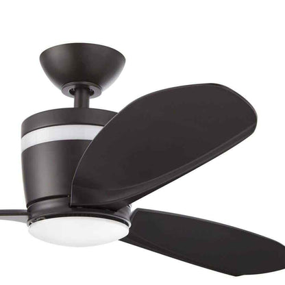 Home Decorators Collection Federigo 48 in. LED Matte Black Ceiling Fan SW1618MBK
