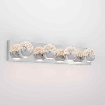 Artika Oracle 27 in. 4 Light Chrome Modern Integrated LED 5 CCT Vanity Light Bar