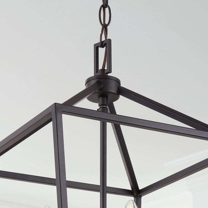Home Decorators Weyburn 4-Light Bronze Farmhouse Chandelier Light Fixture