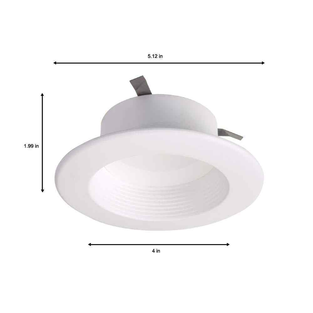 Halo RL 4 in. White Bluetooth Smart LED Recessed Ceiling Light Trim 6-Pack