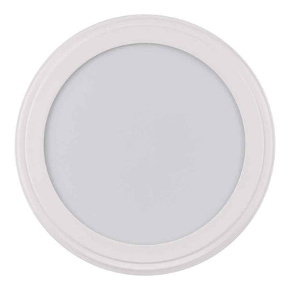 Commercial Electric 15 in. Matte White 5-CCT LED Round Flush Mount 2-Pack