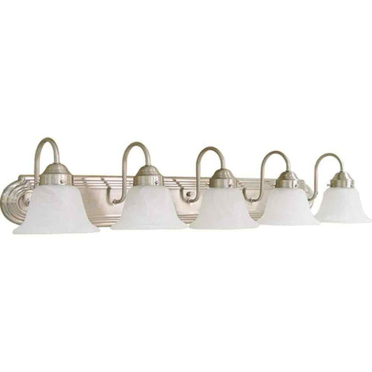 Volume Lighting 5-Light Brushed Nickel Bath Vanity Light Fixture