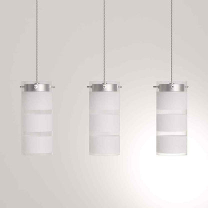Eglo Olvero 100-Watt Integrated LED Satin Nickel Linear Pendant