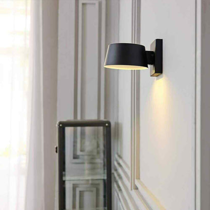 Globe Electric Maisel Matte Black Indoor/Outdoor Integrated LED Wall Sconce