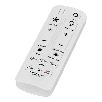 Hampton Bay Pompton 20 in. Integrated LED Indoor Remote Control in Black w/ CCT
