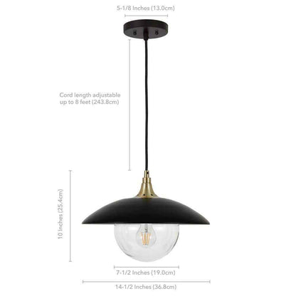 Meyer&Cross Alvia Pendant in Black and Gold