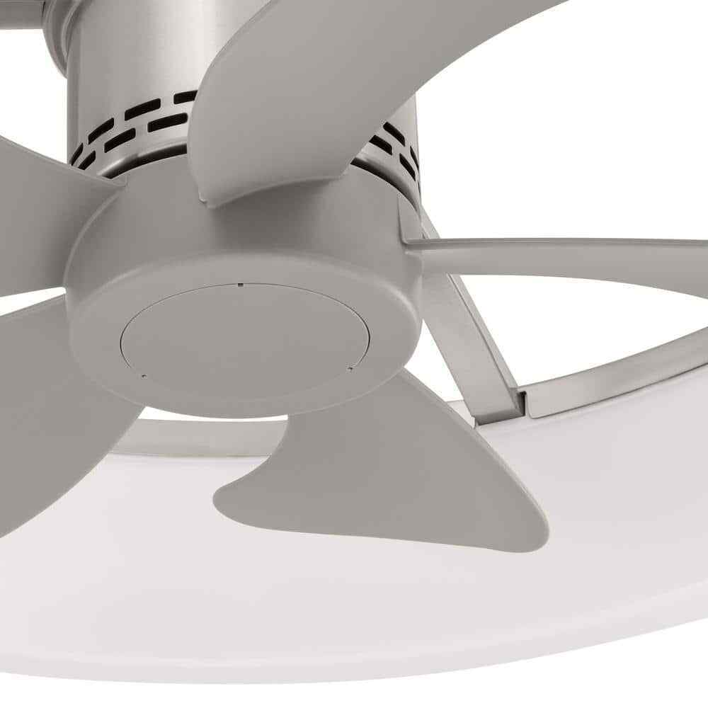 Home Decorators Dailstone Indoor/Outdoor Brushed Nickel Ceiling Fan w/ remote