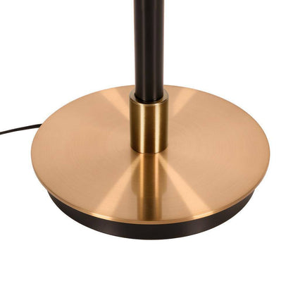 Meyer&Cross Austen 65 in. Matte Black and Brass Floor Lamp