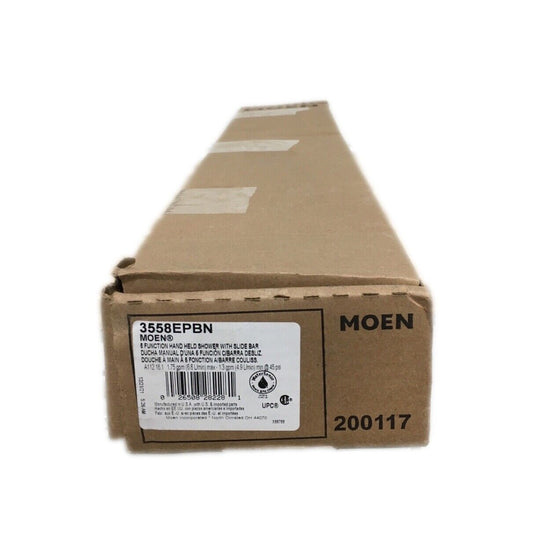 MOEN 5-Spray 30 in. Eco-Performance Wall Bar w/ Handheld Shower Brushed Nickel
