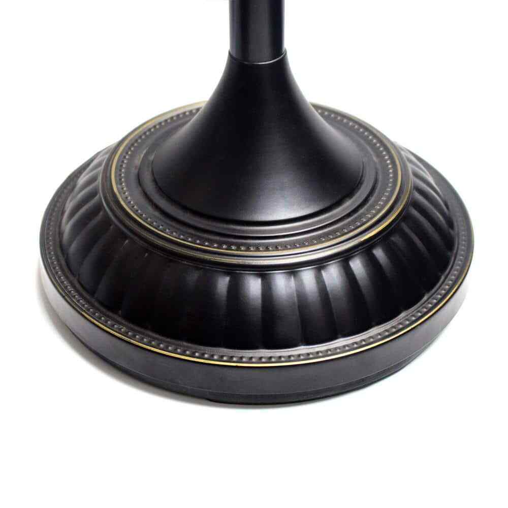 Elegant Designs 1-Light 71 in. Restoration Bronze Torchiere Floor Lamp