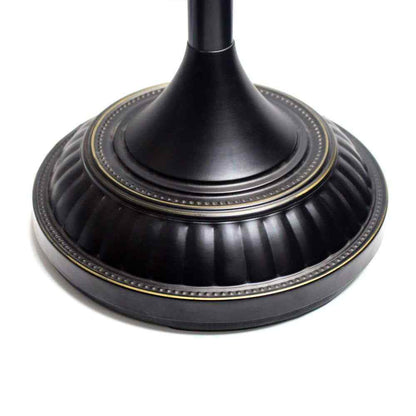 Elegant Designs 1-Light 71 in. Restoration Bronze Torchiere Floor Lamp