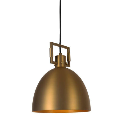 STANFORD LIGHTING Luka 1 Light Brass Modern Farmhouse Pendant