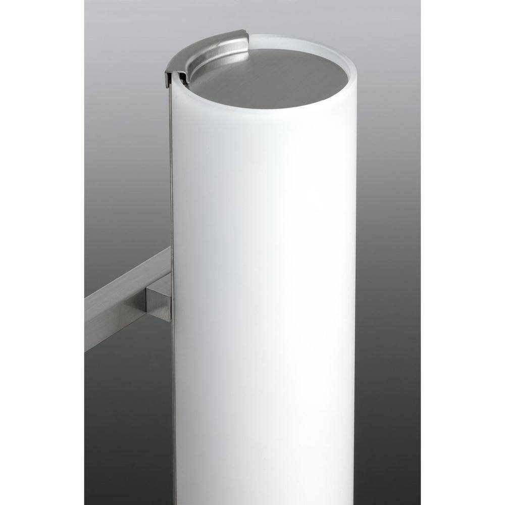 Progress Lighting 3-Light Polished Chrome Etched White Glass Vanity Light