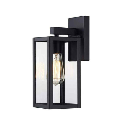 Hukoro Martin 1-Light Black Outdoor Wall Lantern Sconces 2-Pack F87702-BK
