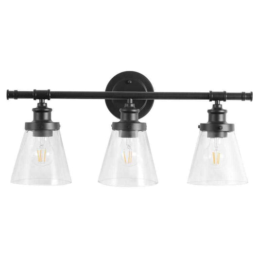Spitzer 3-Light Black Vanity Light