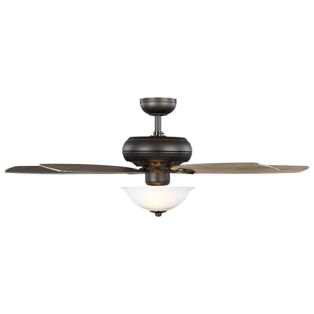 Hampton Bay Southwind II 52 in. Indoor LED Bronze Ceiling Fan with Light Kit