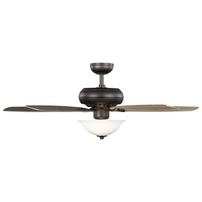 Hampton Bay Southwind II 52 in. Indoor LED Bronze Ceiling Fan with Light Kit