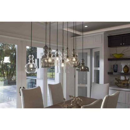 Progress Lighting Staunton 1-Light Brushed Nickel Pendant w/ Clear Glass