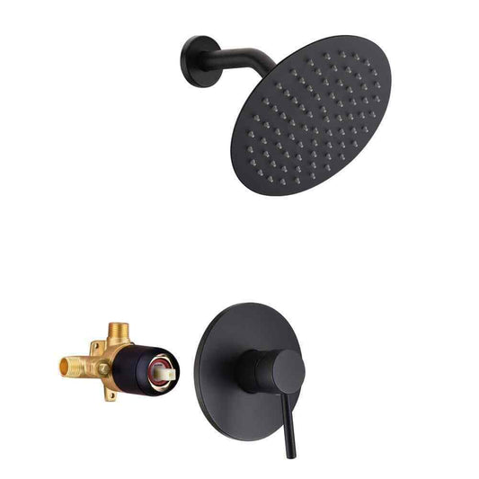 SUMERAIN Single Handle 1-Spray Shower Faucet 1.8GPM Pressure Balance Matte Black