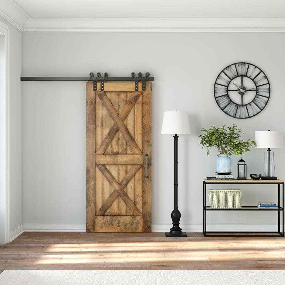 Meyer&Cross Minnie 68 in. Farmhouse Blackened Bronze Lamp with Empire Shade