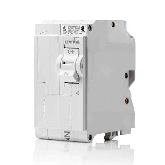 Leviton Branch Circuit Breaker 2-Pole 45 A 120-Volt/240-Volt Hydraulic Magnetic