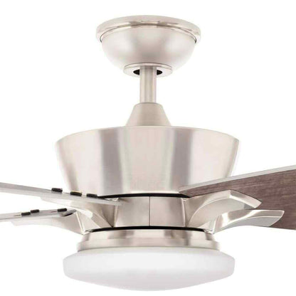 Home Decorators Bergen 52 in. LED Uplight Brushed Nickel Ceiling Fan