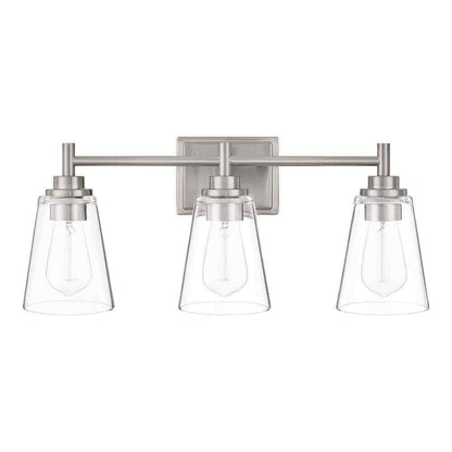 Hampton Bay Wakefield 22.5 in. 3-Light Chrome Vanity Light