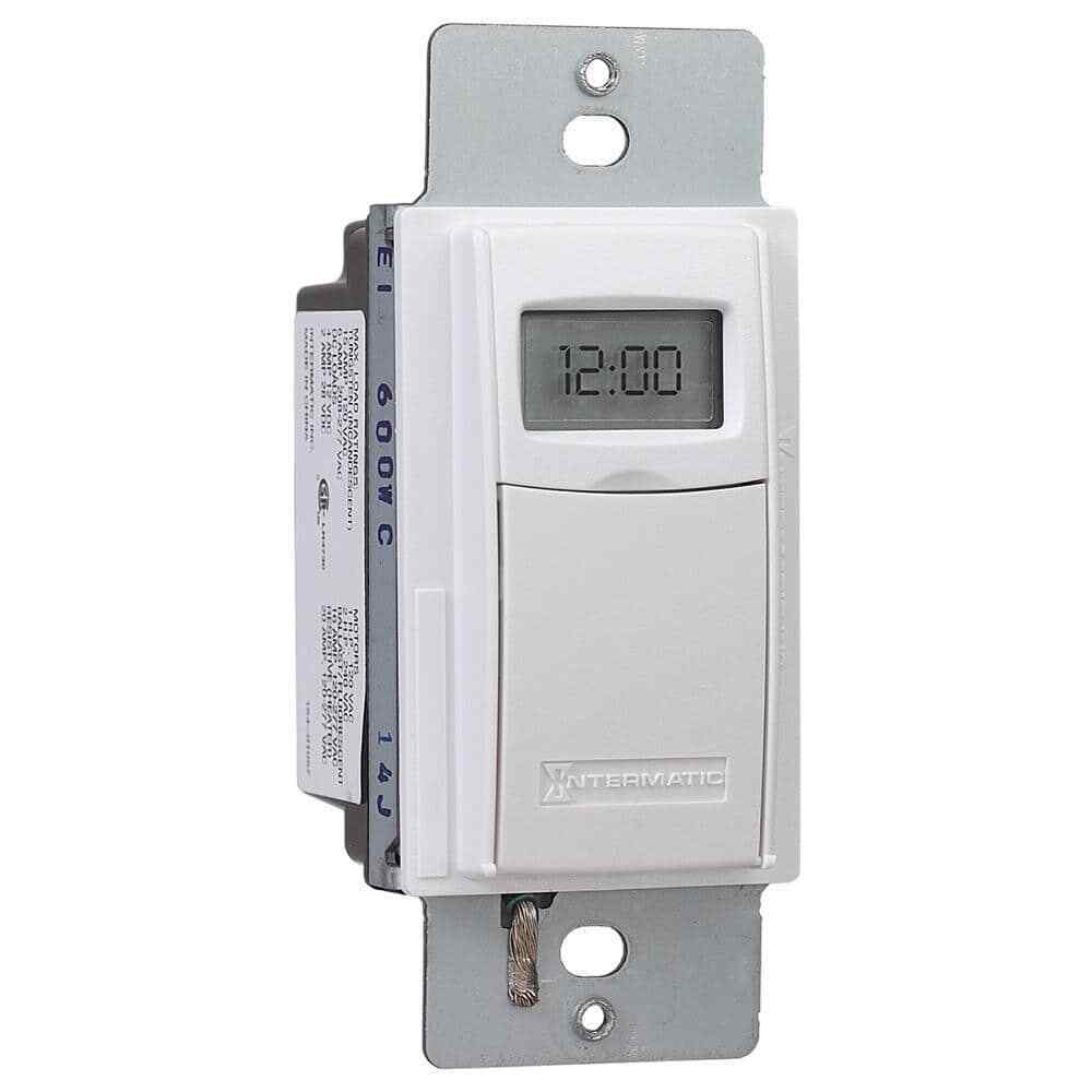 Intermatic 15 Amp 7-Day Indoor In-Wall Astronomic Digital Timer White ST01K