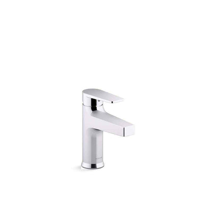 KOHLER Taut Single Hole Bathroom Faucet in Vibrant Brushed Moderne Brass