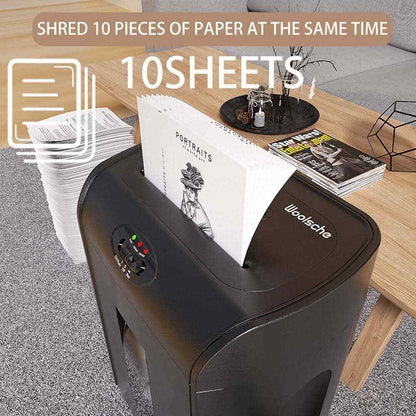 Sunpez Office Micro Paper Shredder Paper Shredder Low Noise for Office Home