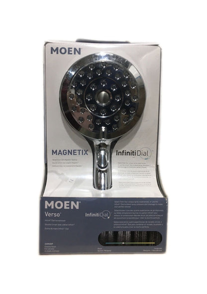 MOEN Verso w/ Magnetix Wall Mount Handheld Shower Head Infiniti Dial in Chrome