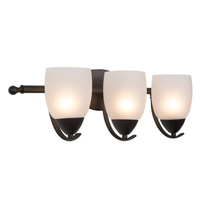 Yosemite Home Decor Mirror Lake 3-Light Oil Rubbed Bronze Bathroom Vanity Light