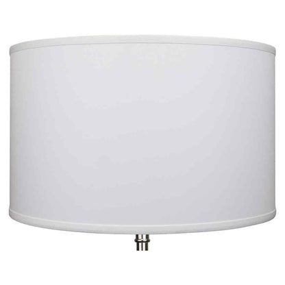 Fenchel Shades 18 in x 18 in. x 12 in. Height Drum Lamp Shade - Linen White
