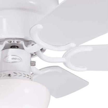 Westinghouse Petite 30 in. LED White Ceiling Fan with Light Kit