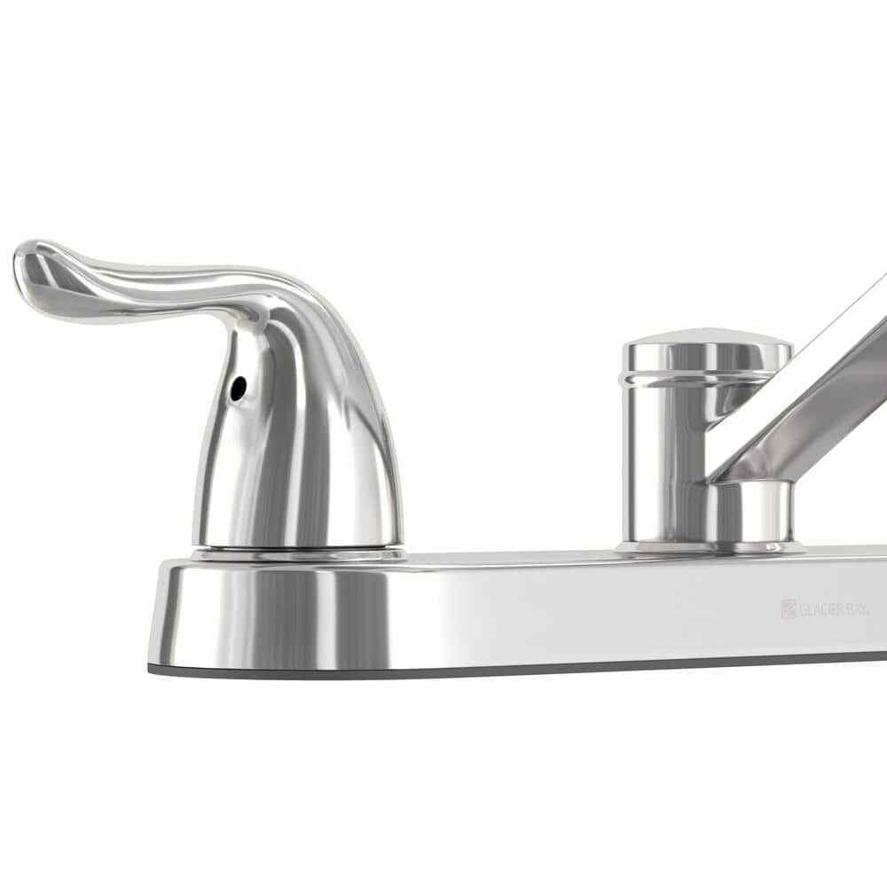 Glacier Bay Constructor 2-Handle Standard Kitchen Faucet in Chrome HD67099-0B01