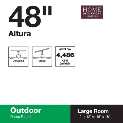 Home Decorators Altura 48 in. Indoor/Outdoor Oil-Rubbed Bronze Ceiling Fan