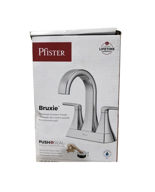 Pfister Bruxie 4 in. Centerset Double Handle High Arc Bathroom Faucet