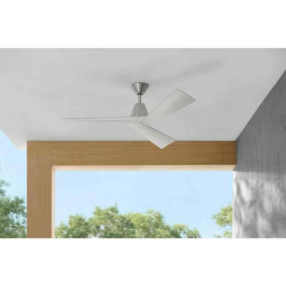 Home Decorators Easton 52 in. Indoor/Outdoor Brushed Nickel Ceiling Fan