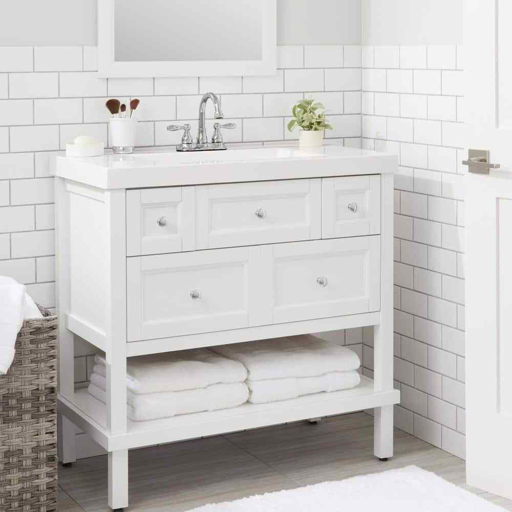 Glacier Bay Mandouri 4 in. Centerset 2-Handle High-Arc Bathroom Faucet in Chrome