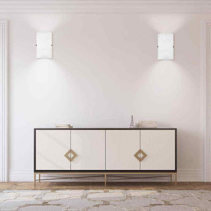 Eglo Troy 3 3 in. W x 11.8 in. H 1-Light Matte Nickel Wall Sconce w/ Glass Shade