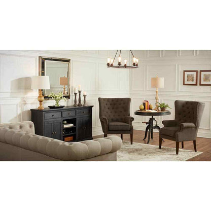 Progress Lighting Debut Collection 28 in. 6-Light Black Graphite Chandelier