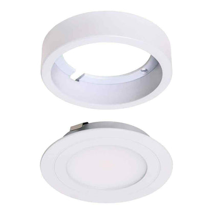 Armacost Lighting PureVue Dimmable Soft White LED Puck Light Matte White Finish