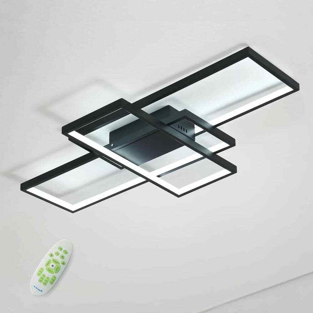Rodesdecor Sophia 41" 3-Lights Color Selectable Integrated LED Flush mount Light