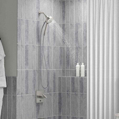 KOHLER Lively 4-Spray Wall Mount Handheld Shower Head in Vibrant Brushed Nickel